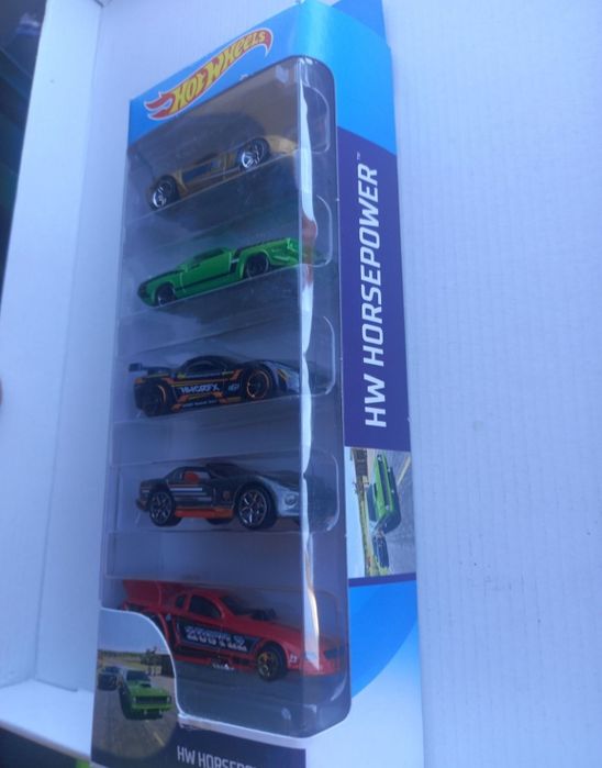 Pack 5 miniaturas hot wheels