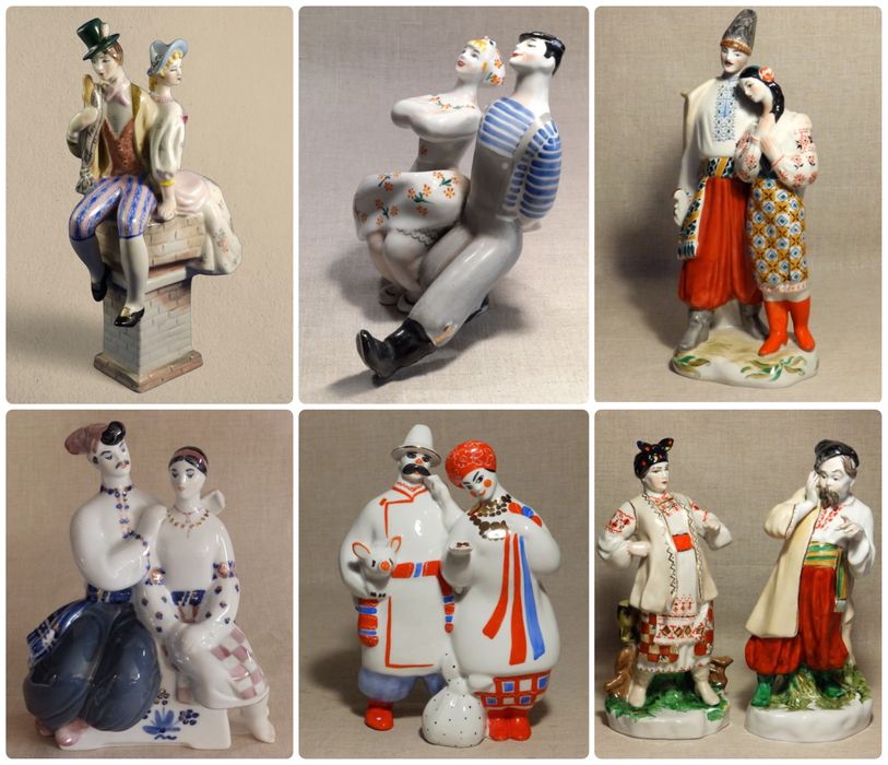 Статуэтки Киев фарфор СССР 100% Оригинал! РЕДКОСТЬ Сохранность ЛЮКС!!!