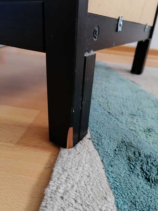 Ikea Hemnes 197.7x48.2x37cm Preto-castanho