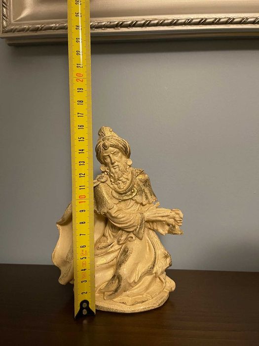 Presépio Sagrada familia branco/dourado