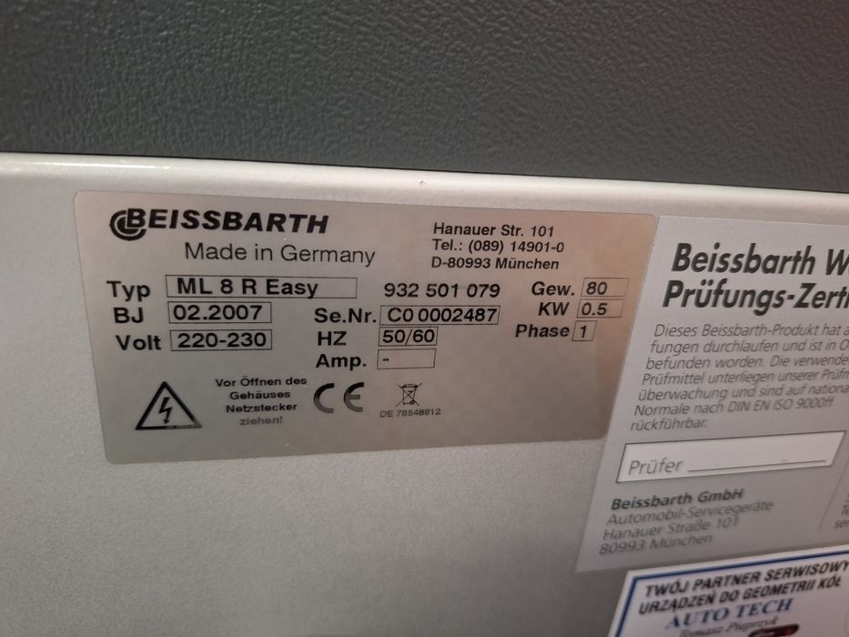Beissbarth ML 8R easy radiowy