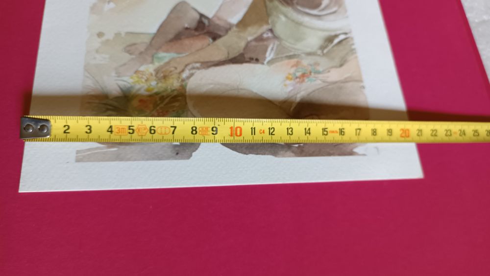 Litografia antiga de Helena Abreu