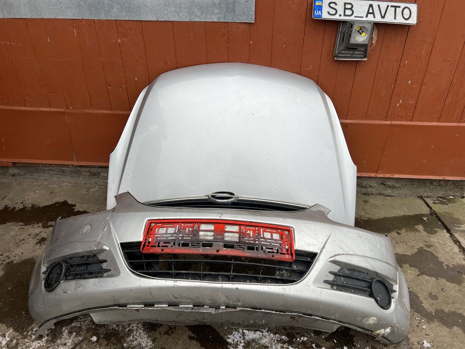 Капот опель корса д opel corsa d 2006-2011 сірий
