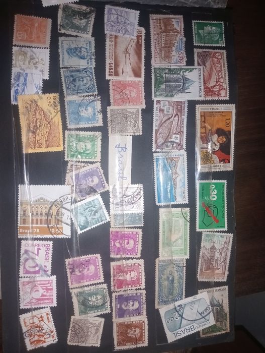 Selos antigos vários países
