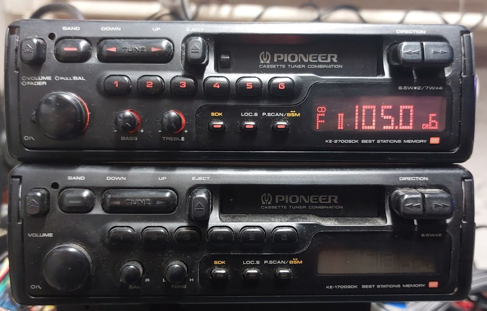2x Pioneer kasetowy KE-2700SDK i KE-1700SDK szuflada