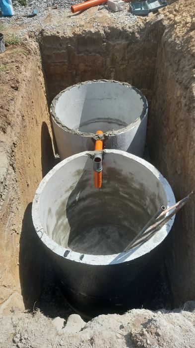 Бетонні кільця Каналізація септик Вигрібні ями доставка монтаж