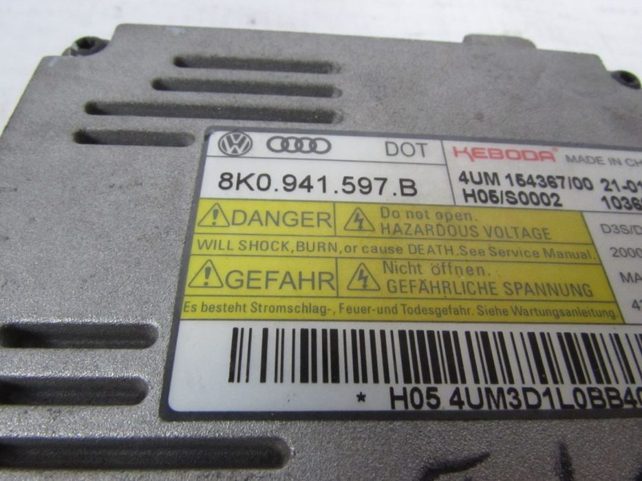 Centralina / Balastro Farol Xenon Audi A3 Ref: 8K0945597B