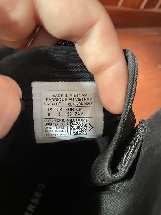 Botas pretas Converse