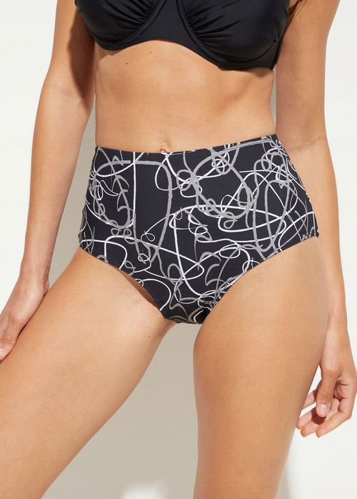 B.P.C. figi shape bikini modelujące czarne we wzory ^42