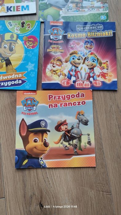 Książeczki psi patrol 7 sztuk