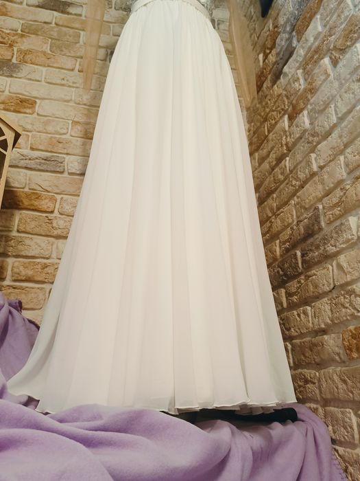 Sukienka ślubna S/M ecru