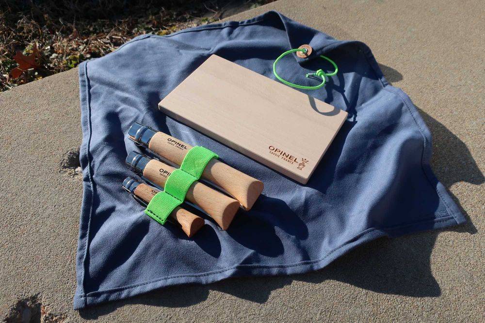 OPINEL NOMAD Франція Набір ножів набор нож + доска нарізки + рушник