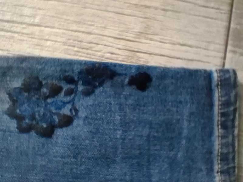 Spodnie jeansy dziewczęce, denim, Kanz
