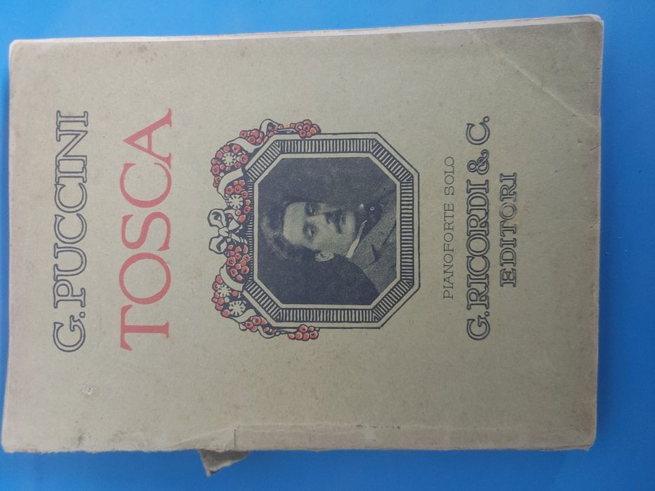 G. Puccini TOSCA nuty fortepian antyk zabytkowe 1899