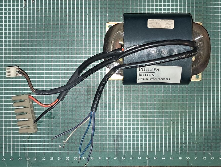 Transformador R-core, 50Vx2, 25Vx2, 12Vx2