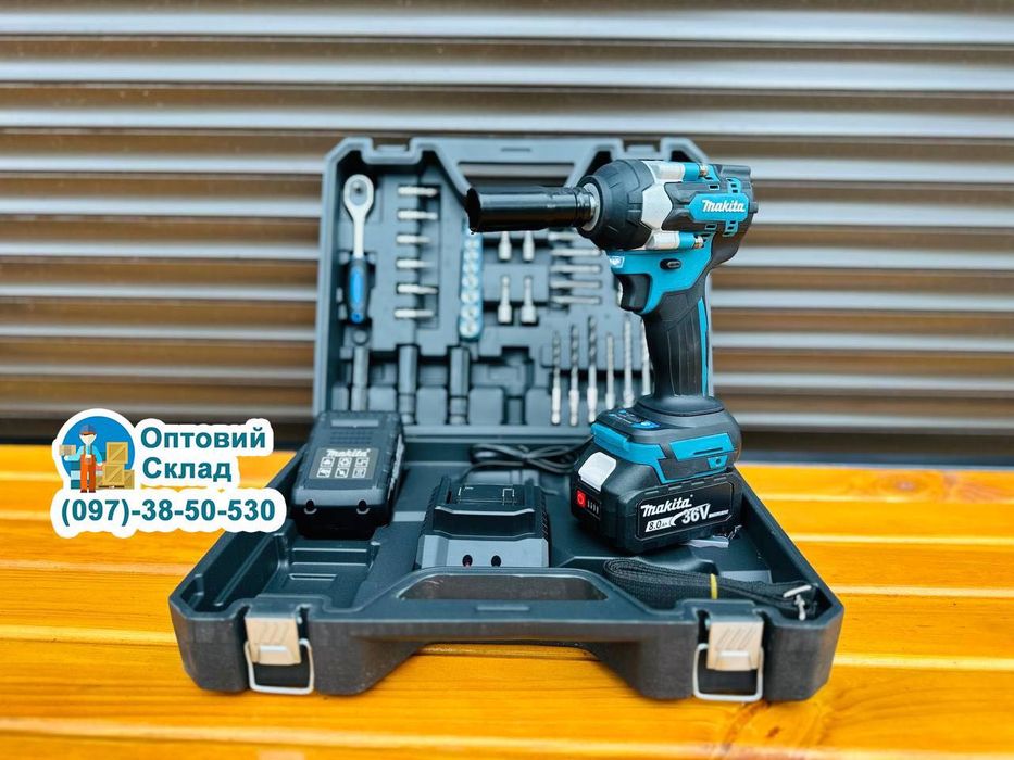 Акумуляторний Гайковерт Makita DTW500 Винтоверт з набором інструментів
