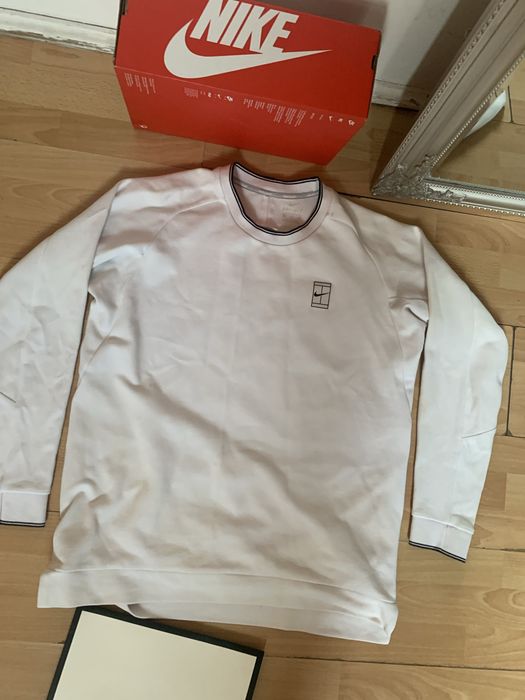 Bluza biala nike tenis court agassi r.L