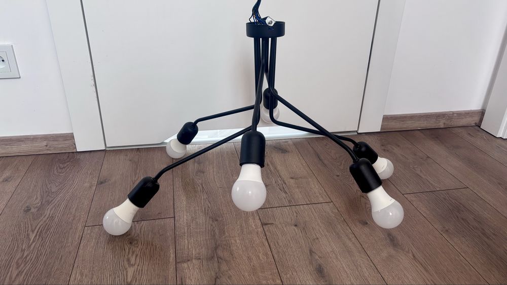 Lampa sufitowa czarny mat good home castorama