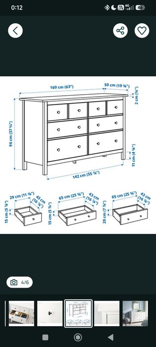 Cómoda HEMNES Ikea
