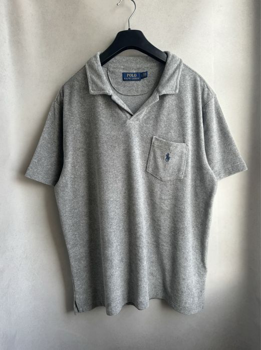 Махрове поло Polo Ralph Lauren чоловіче оригінал мужская футболка поло