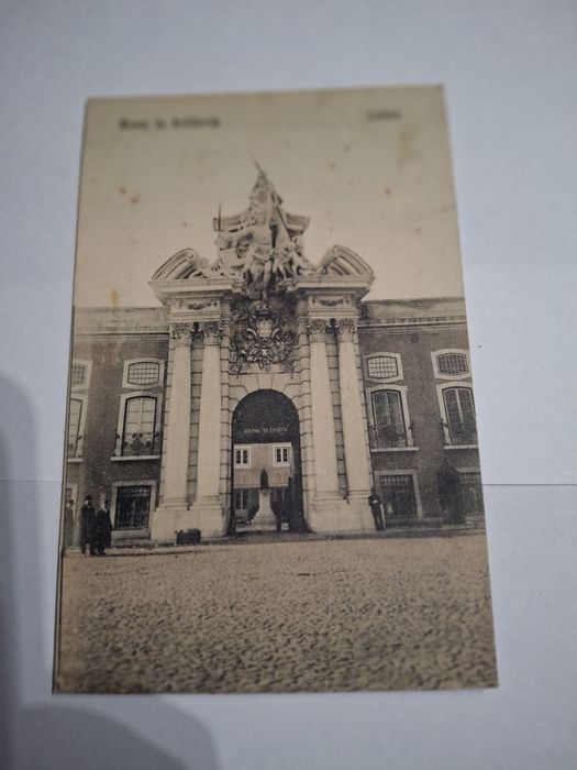 Postal muito antigo museu militar Lisboa