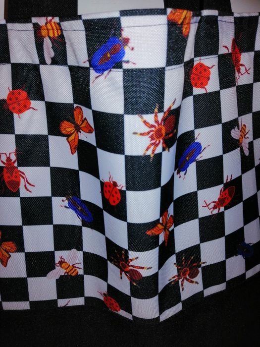 Torba na ramię shopper handmade tkanina wodoodporna