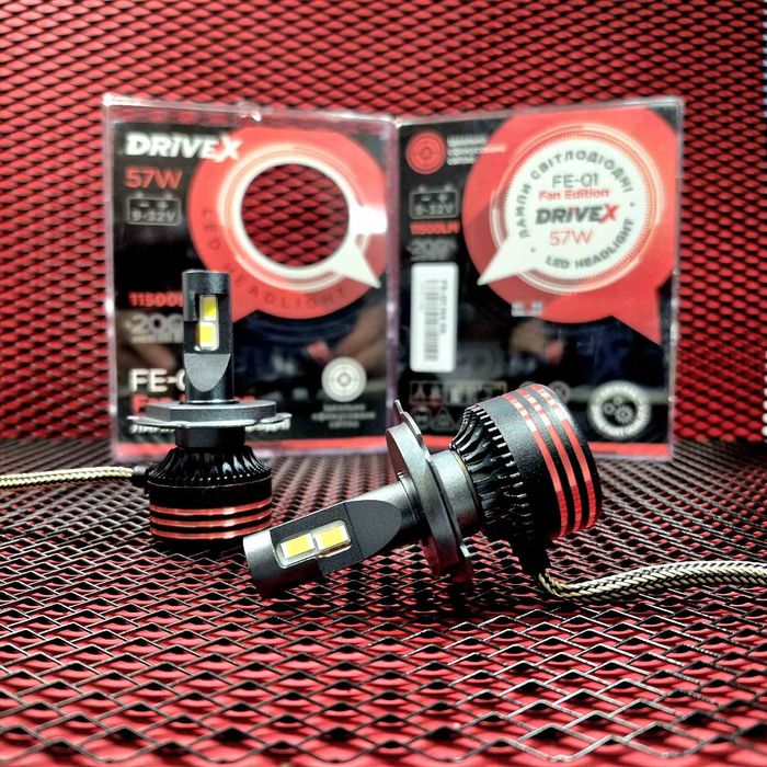 Лед лампи Drivex FE-01 H7 H4 H11 57W CAN 9-32V 6K