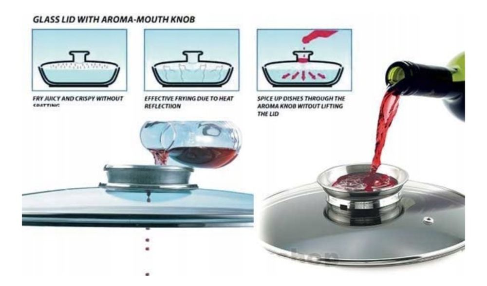 Zestaw garnków KlönBerg marmurkowe 6 el.