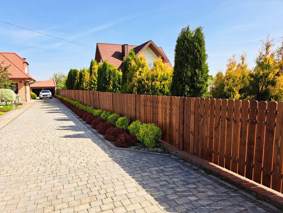 Drewniane płoty ze sztachet sztachety płoty drewniane panelowe