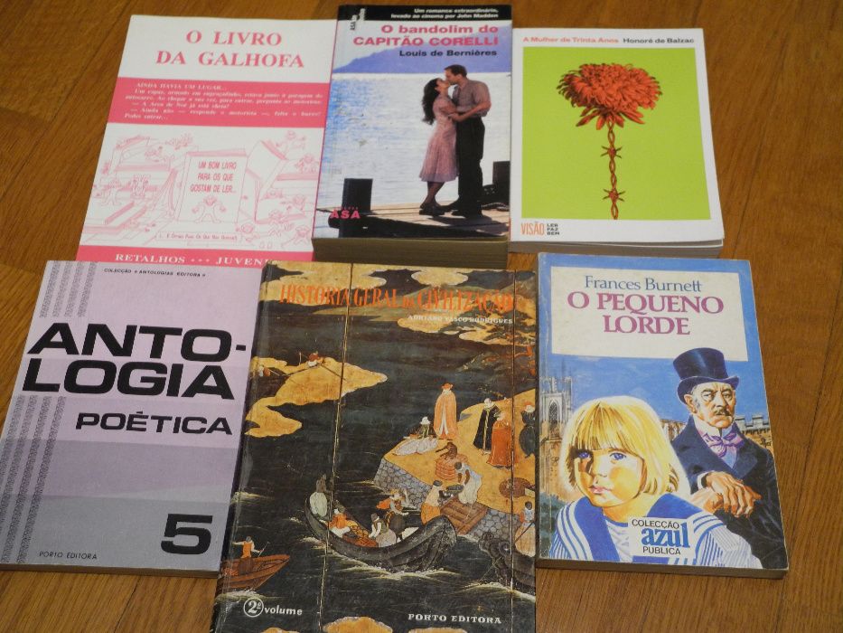 Lote de livros a dois euros