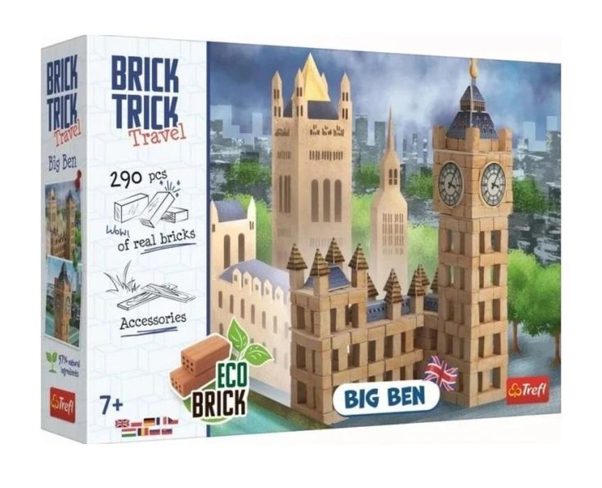 Brick Trick Travel - Big Ben L TREFL pudełko,249x357 mm