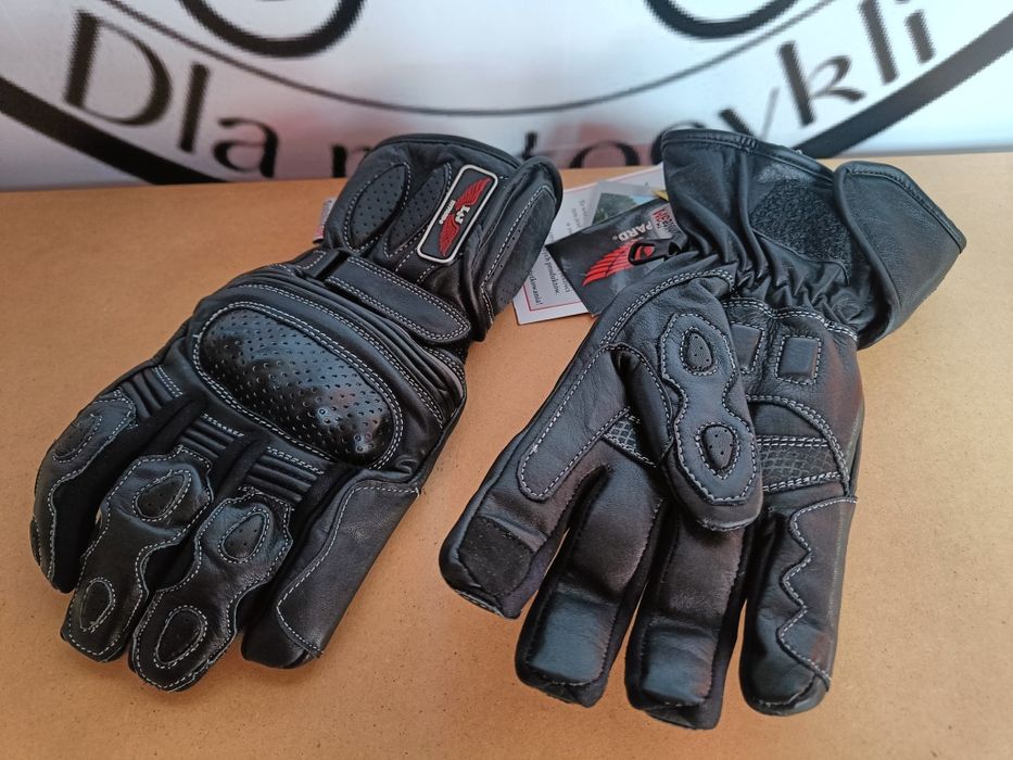 Rękawice skórzane długie zimowe Rypard NO LIMIT czarne rozmiar L