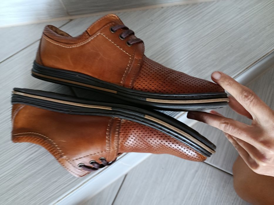 Buty męskie skórzane wygodne Polobut 42-43