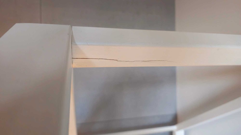 Łóżko domek białe