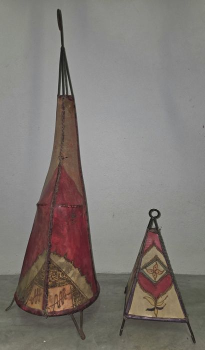 Candeeiros de pé artesanais