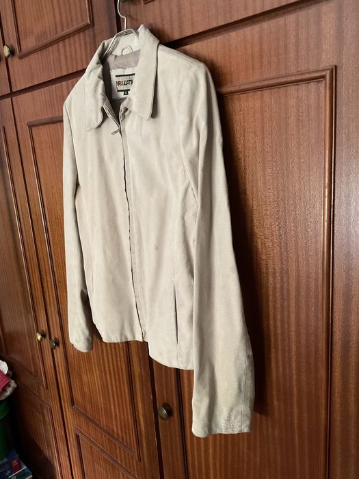 Casaco Camurça Bege Mulher