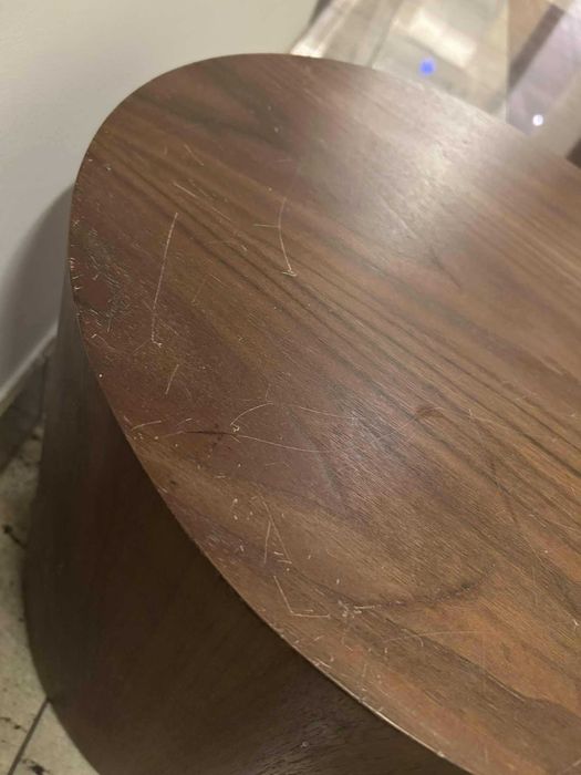 Westwing komplet dwóch stolików kawowych Dan orzech brązowe 2 elementy