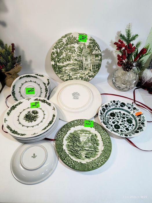 Посуд, тарілки, чашки, салатниці, антикварні, сучасні з Европи, Англія