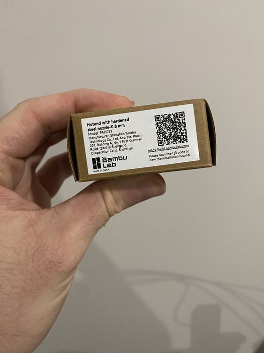 Hotend 0.8 mm (bambu lab A1)