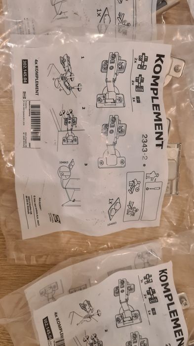 Zawiasy IKEA PAX 6szt lub więcej