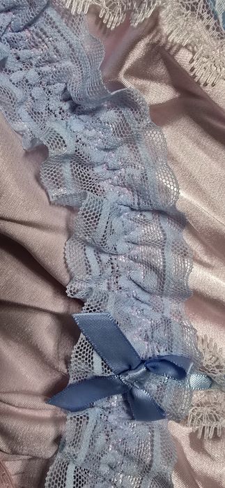 Nowe Frywolne Majtki Satynowe Z Koroneczkami Roz. XL/42/14