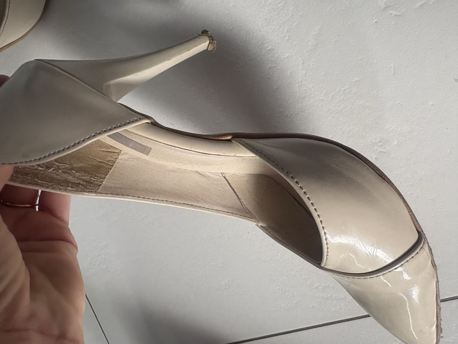 Buciki lakierowane damski 38- 24,5 cm