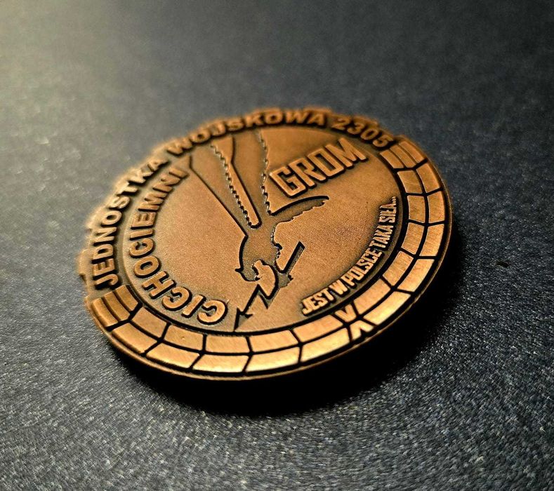 Coin Jednostki Wojskowej GROM 50 mm ZZL