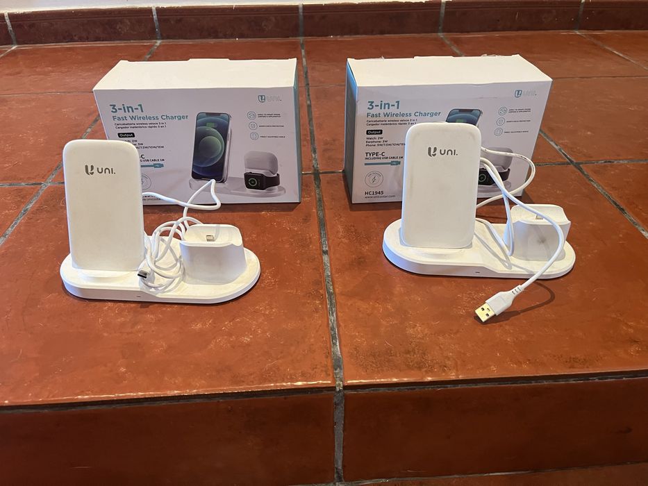 Carregador Wireless 3 em 1 UNI – iPhone, Apple Watch e AirPods