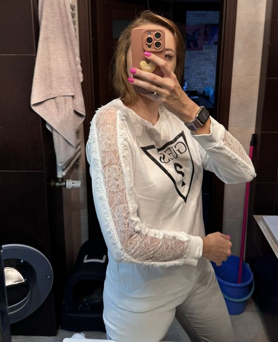 100% bawełniana bluza Guess rozmiar S długi rękaw