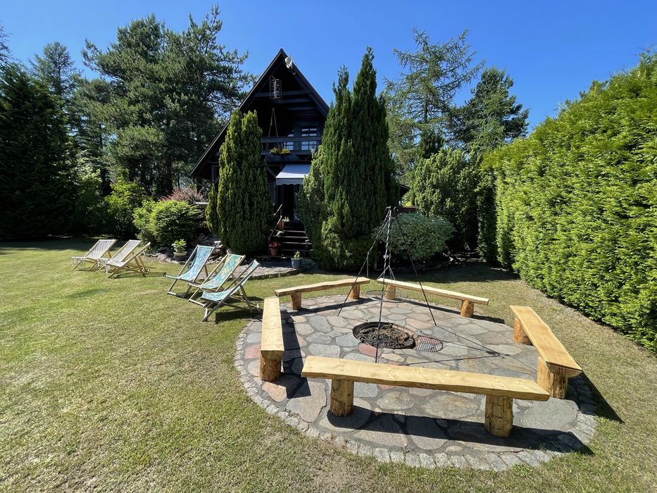 Dom nad jeziorem Kaszuby Sauna Balia na 2 rodziny