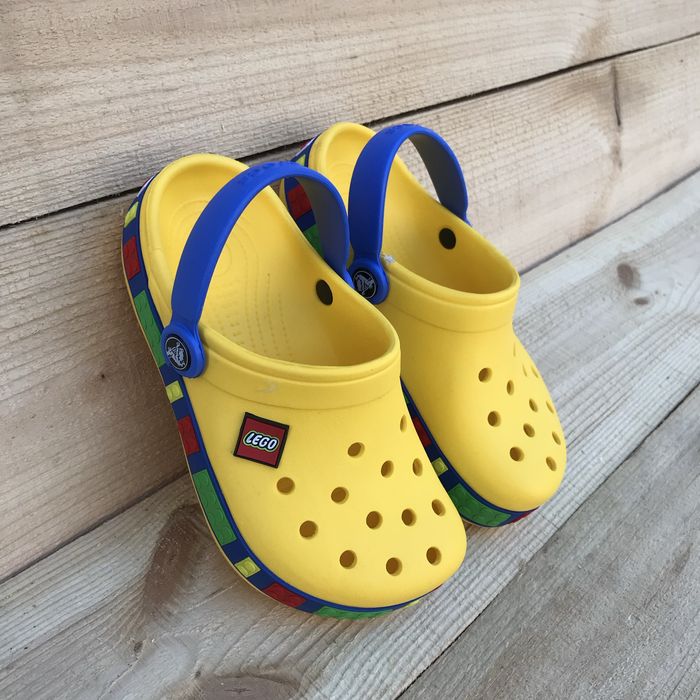 Дитячі крокси Лего Жовті Crocs Lego yellow