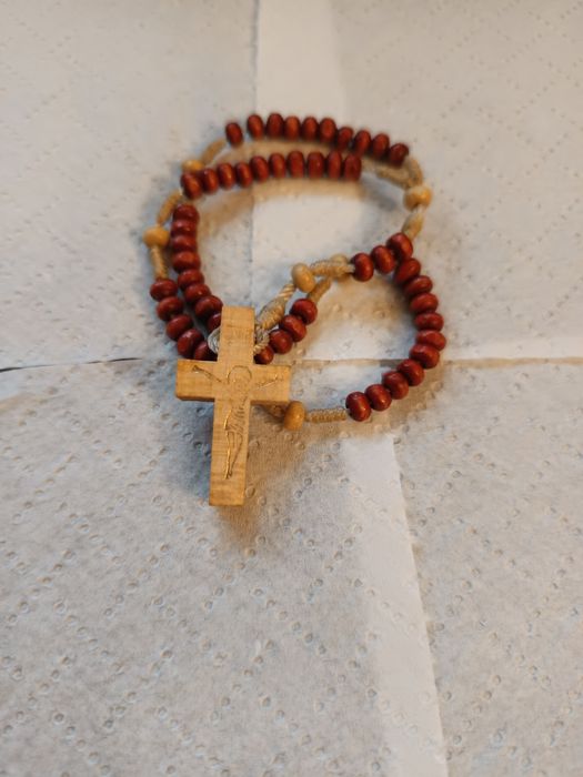 Drewniany Różaniec ok 19cm