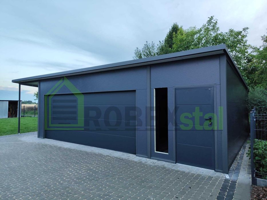 garaż z płyty warstwowej 7x7+wiata7x7 każdy wymiar montaż cały kraj