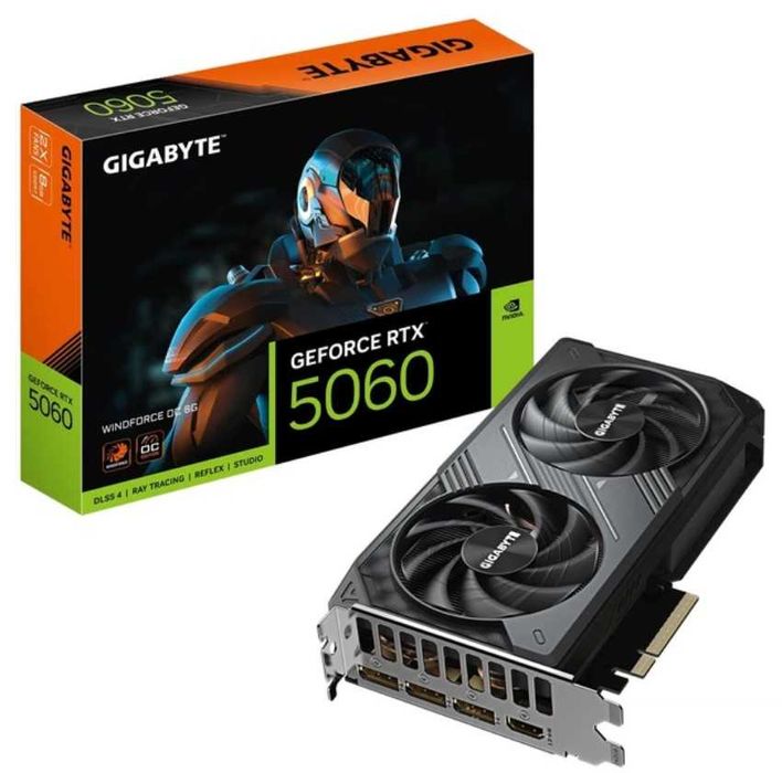 Відеокарта Gigabyte GeForce RTX 5060 WINDFORCE OC 8G Нова Гарантія
